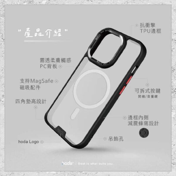 【hoda】MagSafe 柔石軍規防摔保護殼 iPhone 14 系列 軍規防摔殼 手機殼