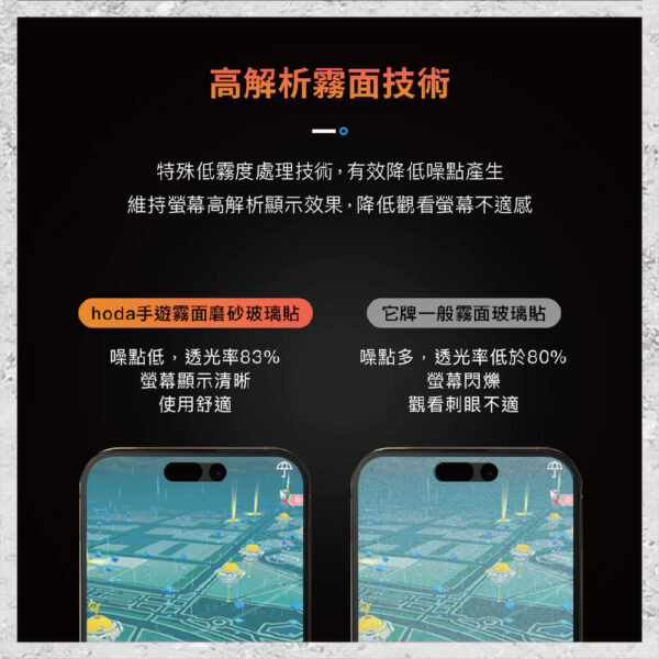 【hoda】電競磨砂防窺玻璃保護貼 iPhone 15 系列 (附無塵太空艙貼膜神器) 手遊霧面防窺保護貼
