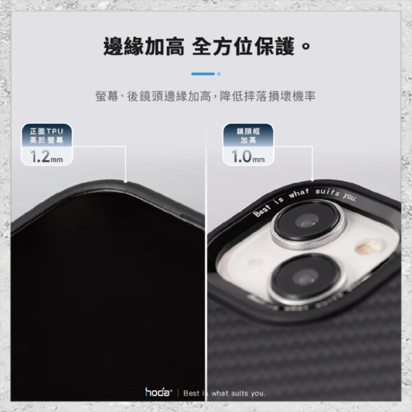 【hoda】MagSafe 幻石凱芙拉纖維保護殼 iPhone 15 系列