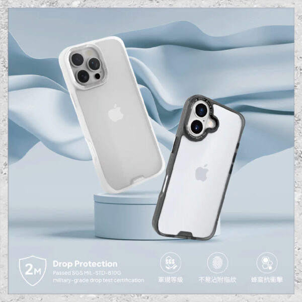 【hoda】柔石軍規防摔保護殼 for iPhone16系列 軍規防摔殼 手機殼