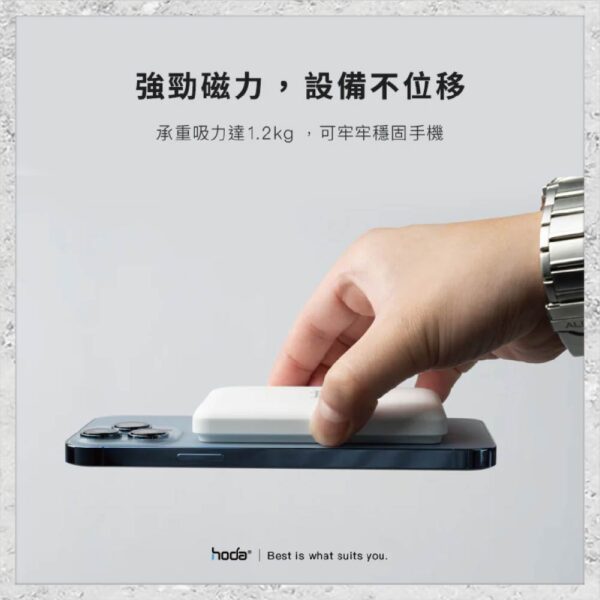『hoda』5000mAh 磁吸式行動電源 MagSafe磁吸行充