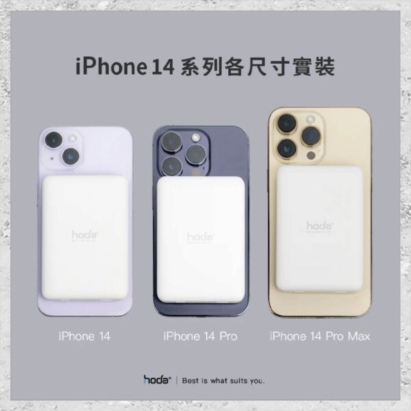 『hoda』5000mAh 磁吸式行動電源 MagSafe磁吸行充