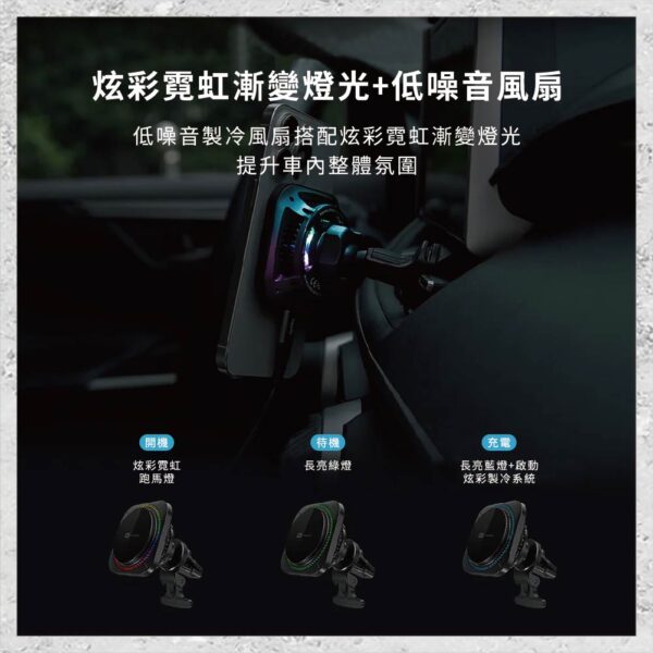hoda充電設備2.0-111.jpg 『hoda』製冷款車用出風口磁吸充電式手機架 (支援MagSafe磁吸/內附C TO C充電線) 車用磁吸手機架