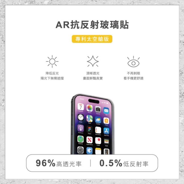 【hoda】AR抗反射玻璃保護貼 for iPhone 16e/14/13系列(附無塵太空艙貼膜神器) 手機貼 螢幕貼